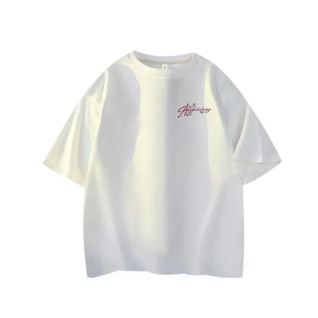 MJ STYLE Vintage Embroidered Logo T-Shirt