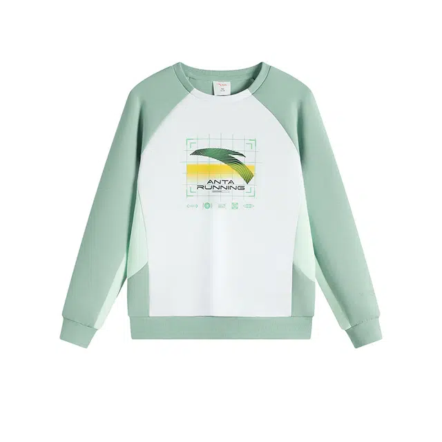 安踏儿童卫衣 跑步系列 针织时尚套头百搭 青少年