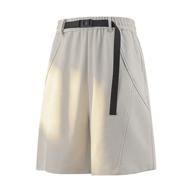 【dme】 潮流美式高街百搭直筒运动宽松舒适松紧腰青少年中裤设计感五分裤休闲短裤 男女同款