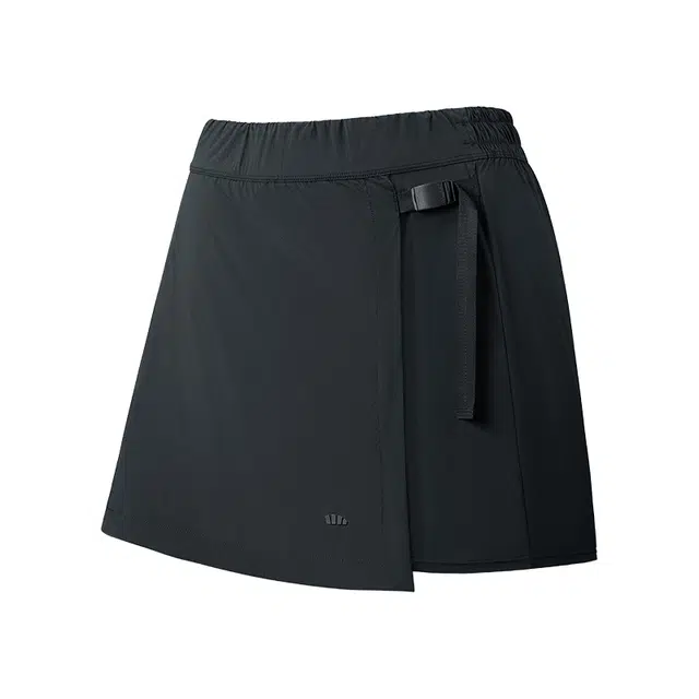 蕉下 连帽长袖防晒服纯色短裙泳衣套装 女款 漫暮黑