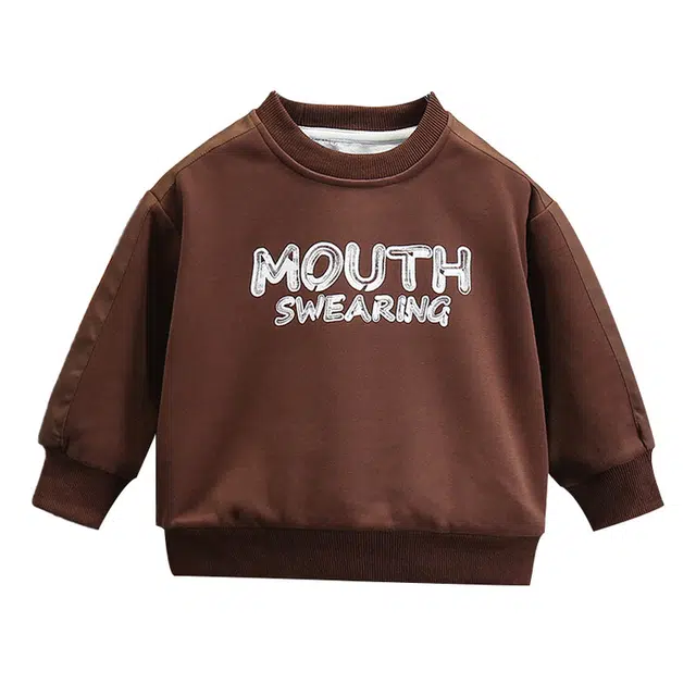 俞兆林卫衣 柔软亲肤洋气百搭保暖甜美 咖啡 中小童