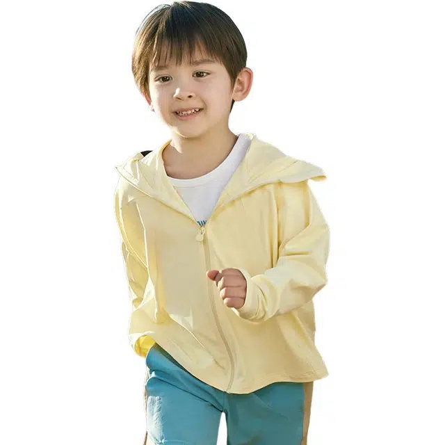 儿童款 蕉下 休闲拉链连帽长袖防晒服