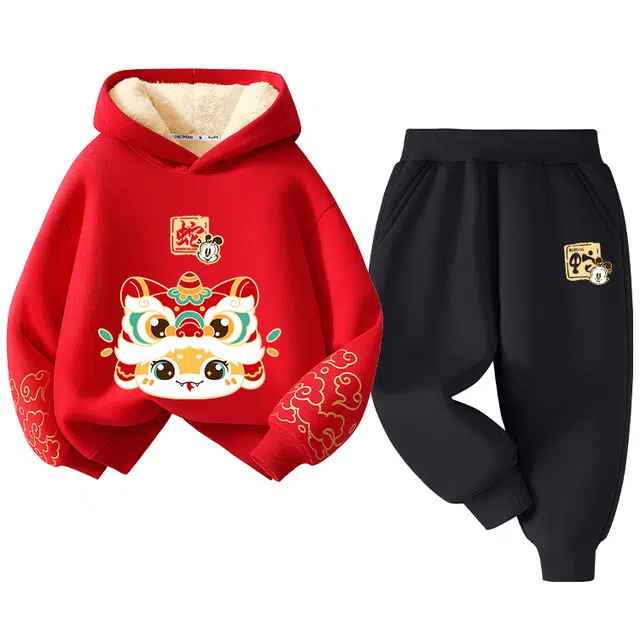 巴布豆休闲运动套装 灵蛇迎新系列 百搭舒适宽松柔软卡通 中小童