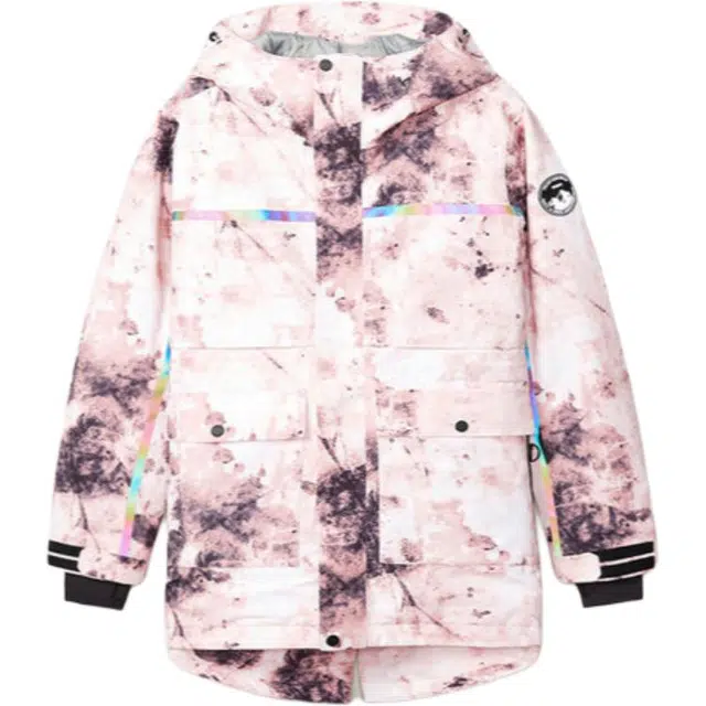 探路者 户外宽松防风防水滑雪衣 女款