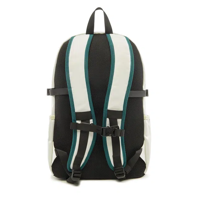 李宁儿童 网球 大容量多隔层休闲百搭简洁反光双肩 聚酯纤维 童包 常规 青少年 米白色