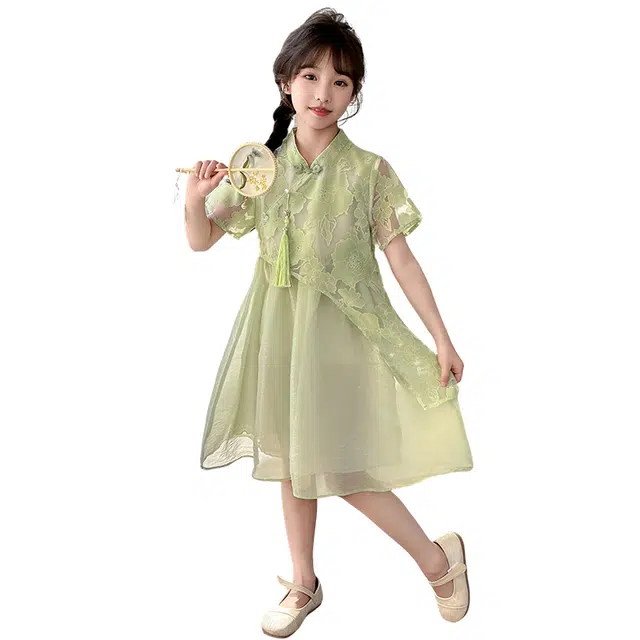 宜而爽连衣裙 大气时尚百搭短袖 图片色 青少年