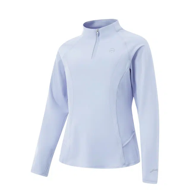 李宁儿童毛衣 综合体能系列 舒适透气柔软亲肤 浅霜蓝 儿童款