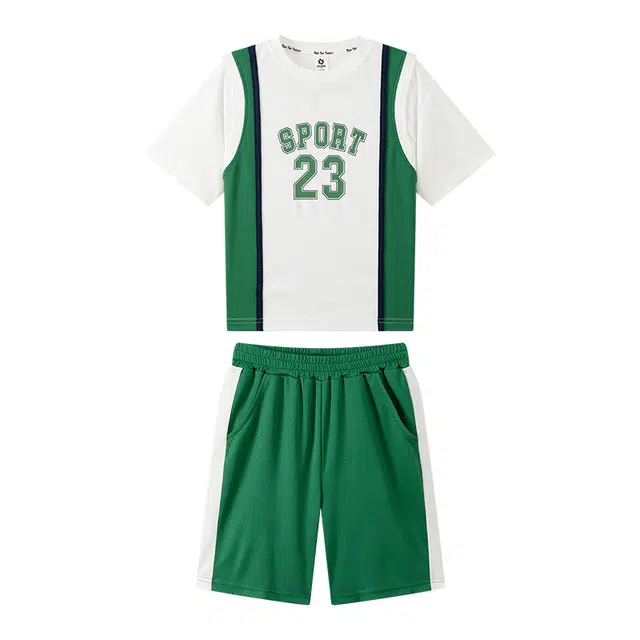 左西 柔软透气速干休闲运动套装 儿童款 篮球服