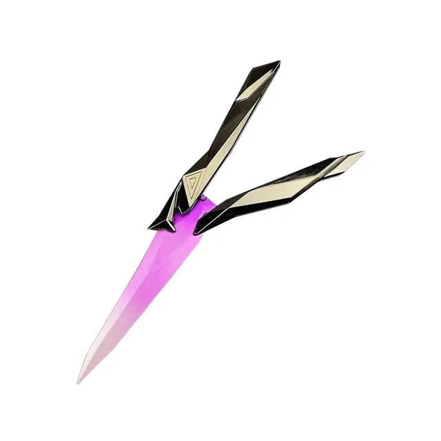 一点潮玩 全塑蝴蝶刀 优雅外观 可折叠 轻巧易拿 成品模型