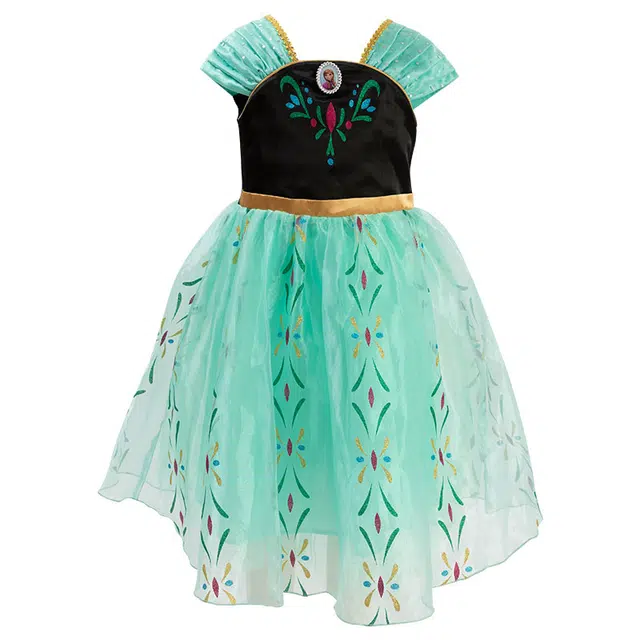 伊佳林 洋气柔软亲肤透气短袖儿童连衣裙 中童 安娜