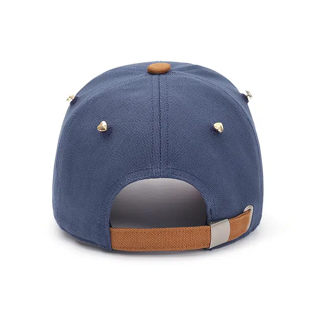 肯默 美式街头拼色字母刺绣遮阳防晒 棉 鸭舌帽 男女同款情侣款