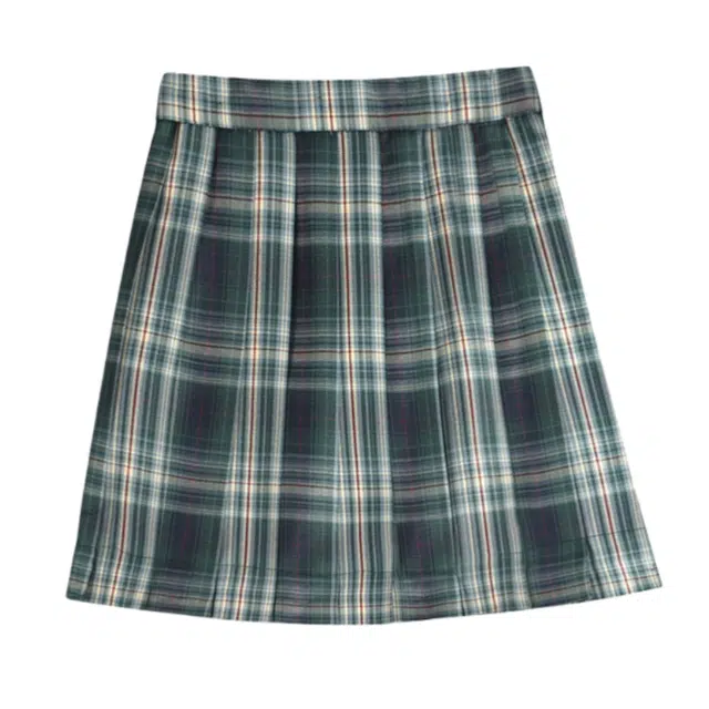 柏黛妃 制服裙日系高腰百褶裙半身裙女休闲短裙 女款