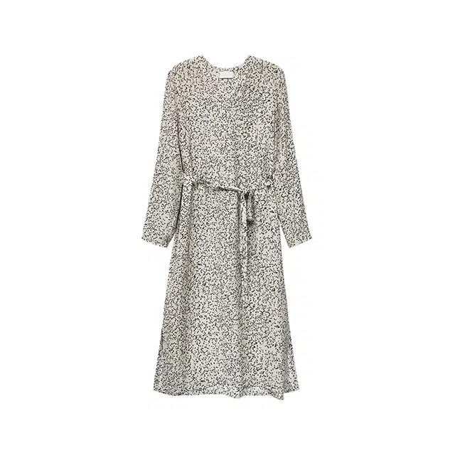 桑罗 迎春花长袖舒适透气极简睡裙 女款