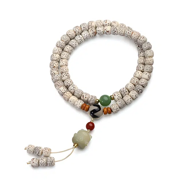 周帝王 猫咪 诸事喜乐国风小众新中式复古新中式百搭福禄吉祥时尚百搭好运 星月菩提 手串 男女同款情侣款