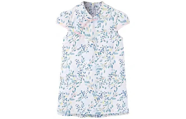 英氏 时尚舒适柔软儿童连衣裙 儿童款 青花绿叶