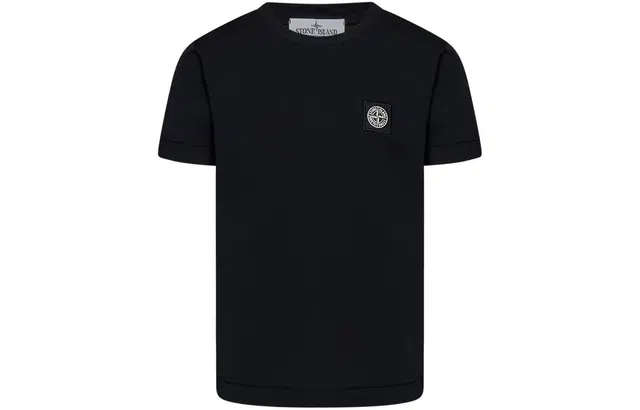 Stone Island Micro Logo T-Shirt Kids Black