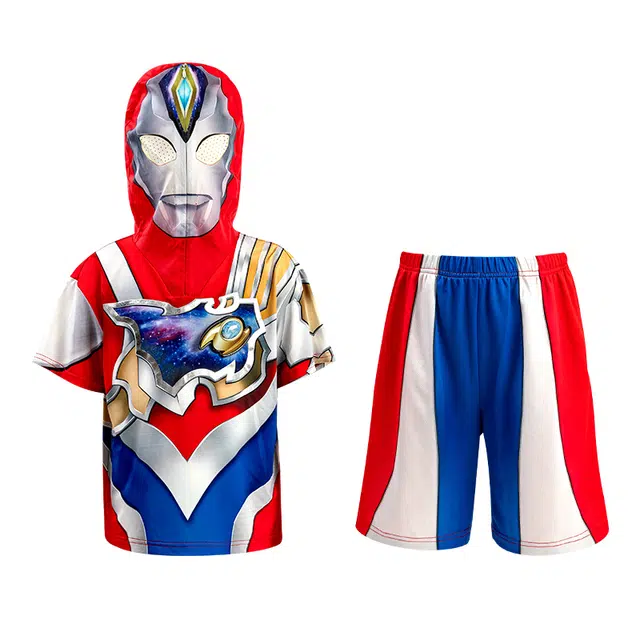 伊佳林 舒适柔软轻盈透气宽松休闲运动套装 儿童款 德凯光能