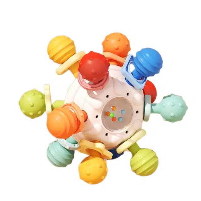 乐乐鱼 抓握训练磨牙胶 早教益智玩具