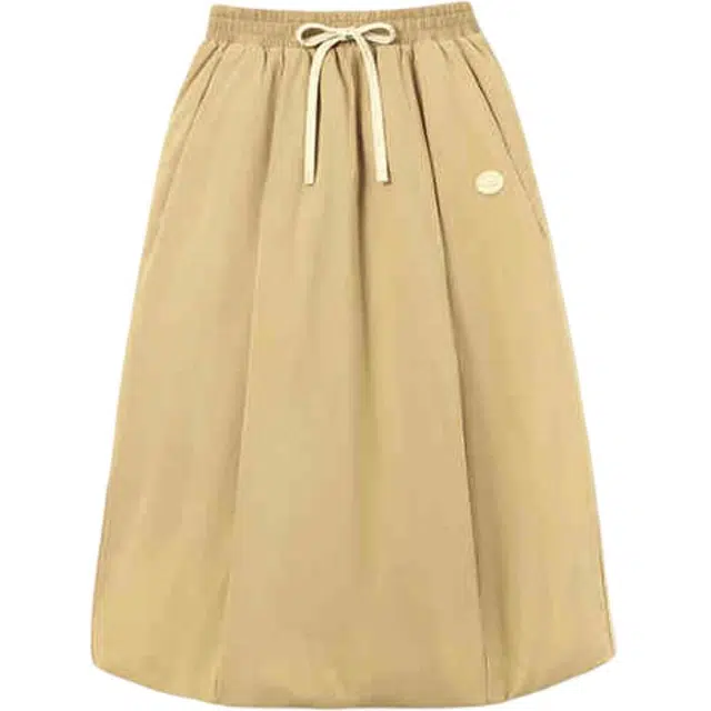 蕉下 纯色防风百搭半身休闲长裙 女款