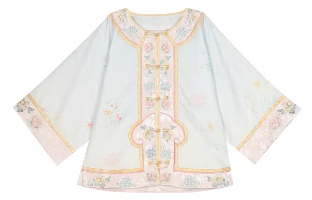 森女部落 刺绣圆领简约舒适汉服 女款 白色