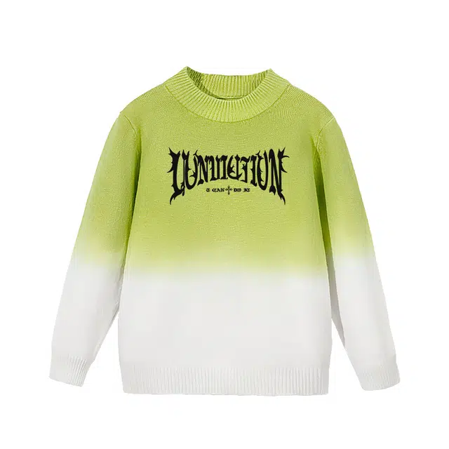 大童 棉致 休闲宽松针织长袖毛衣