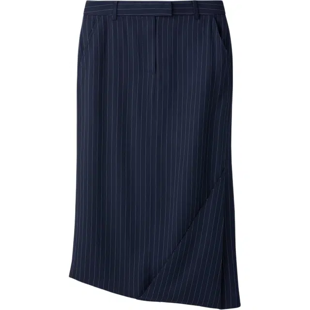 RECTO FW24 ASYMMETRIC LONG SKIRT DARK NAVY