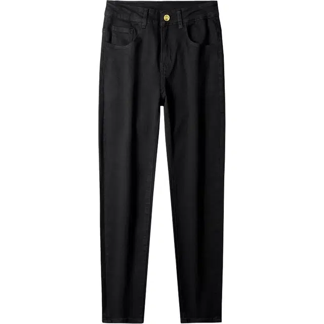 吉肯蒂 九分潮牌潮流修身小脚牛仔裤 男款