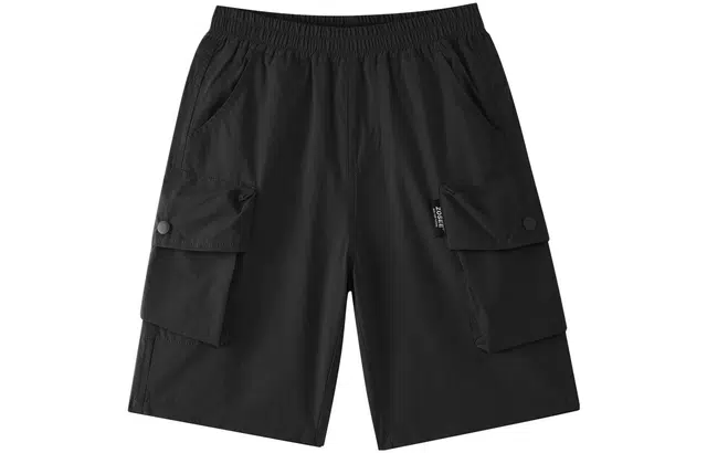 左西 童装 纯色口袋五分短裤 男童