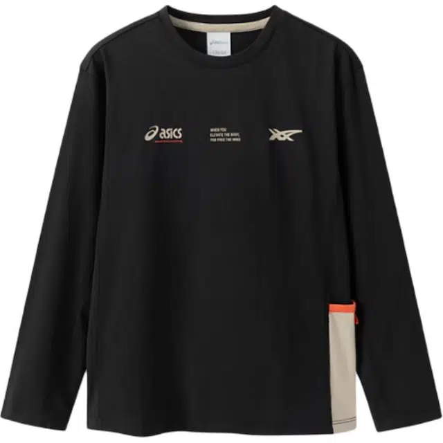 Asics Crew Neck Long Sleeve Tee Black