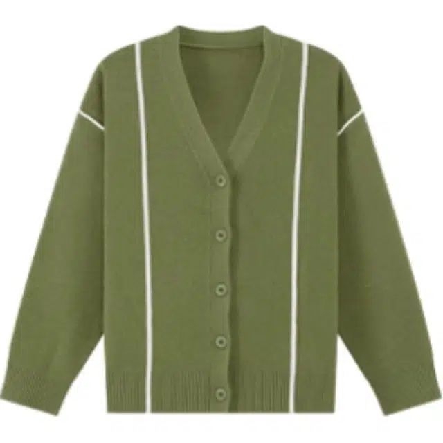 左西毛衣 保暖耐磨撞色柔软舒适单排扣 中小童