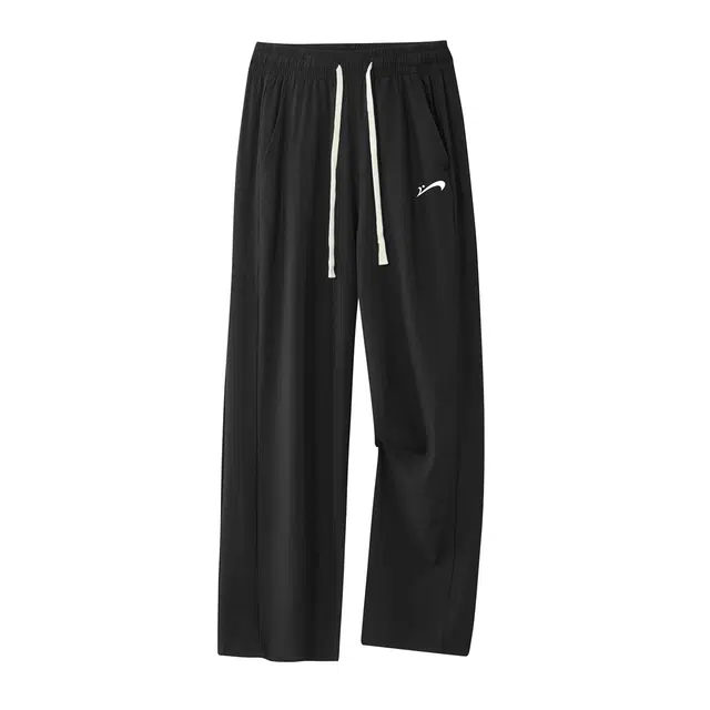 贵人鸟 日系简约直筒宽松百搭系带休闲裤 男女同款