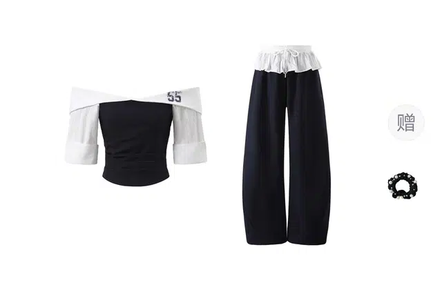 雾闪闪 舒适时尚休闲百搭裙装套装 女款