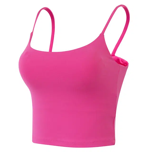 岚纹 纯色吊带防震普拉提瑜伽修身运动背心 女款