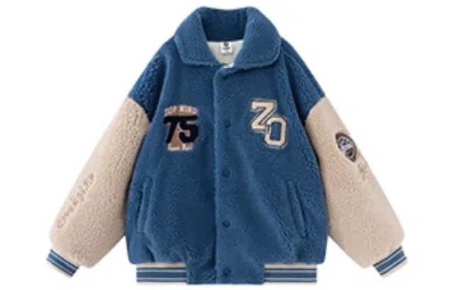 左西 字母数字翻领棒球服 儿童款