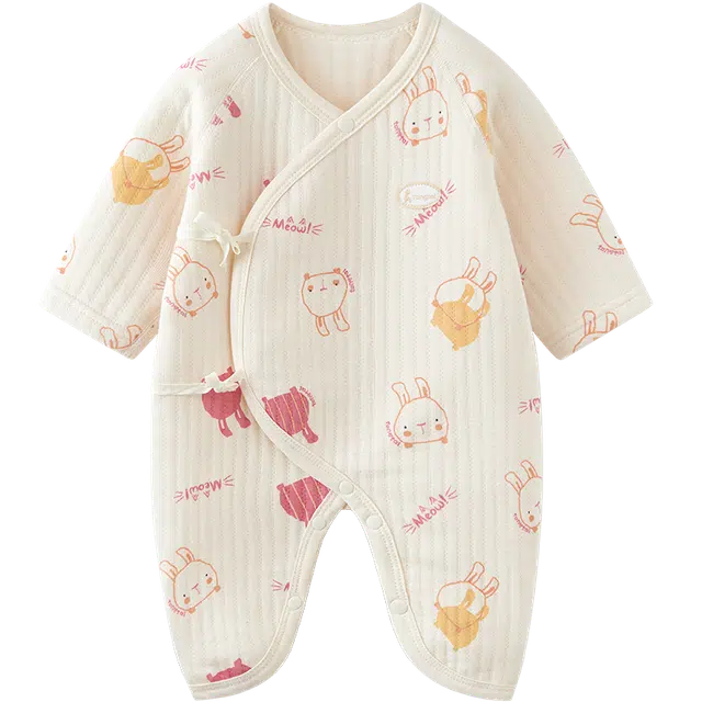 童泰 童装 秋冬季保暖衣服偏开连体装 男童女童