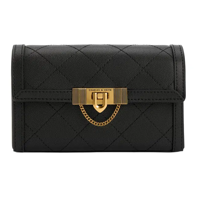 Charles & Keith Quilted Chain Shoulder Bag