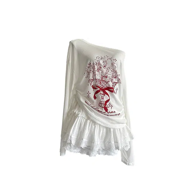 敲模女孩 甜酷风休闲通勤上衣长袖短款下衣裙装套装 女款