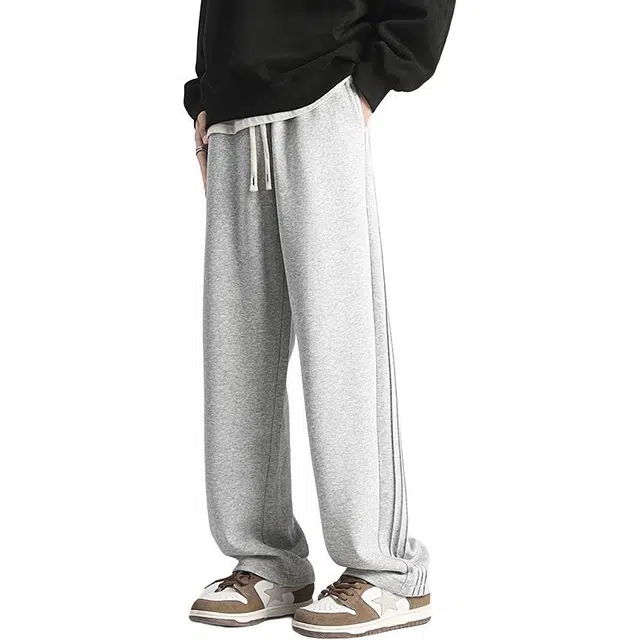 童先森 美式潮牌痞帅直筒裤子休闲裤 男款