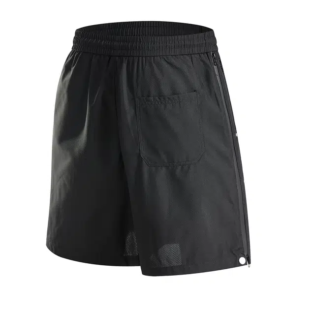 领航骆驼 美式速干透气纯色户外运动直筒休闲短裤 男女同款