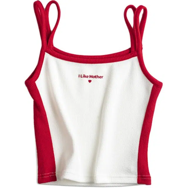 靴下物 辣妹风撞色设计短款吊带 女款