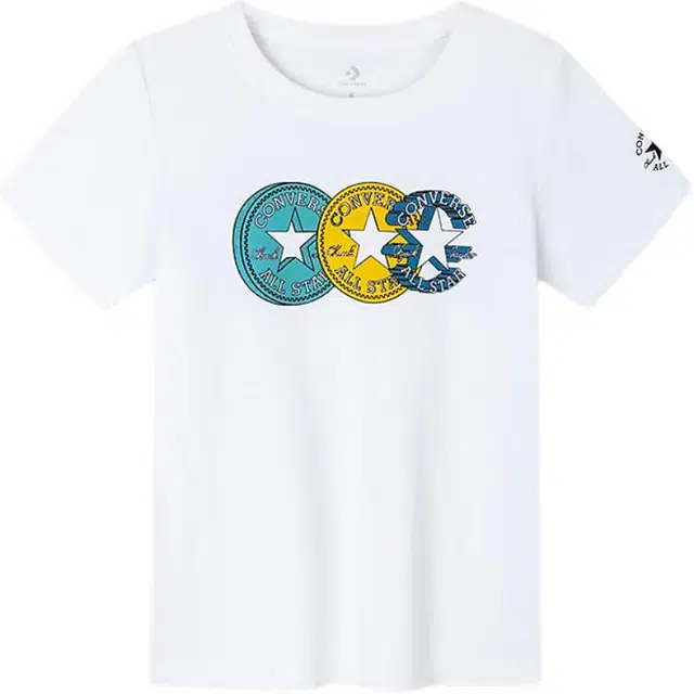 Converse Printed Crewneck T-Shirt White