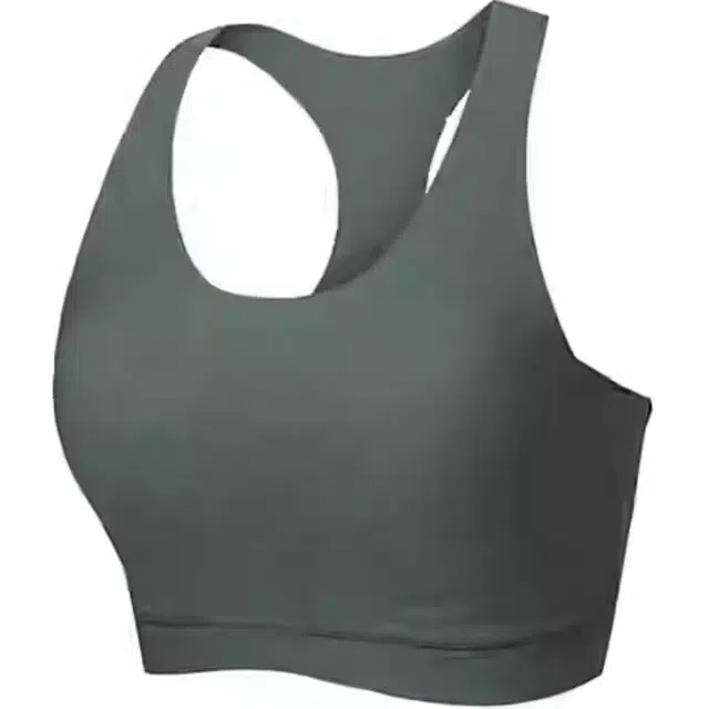 超级安踏 纯色舒适透气百搭休闲运动内衣 女款 苍盐绿