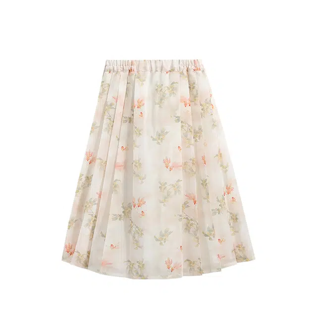 【国风雅韵】英氏 新中式百褶淑女马面裙半身裙 儿童款