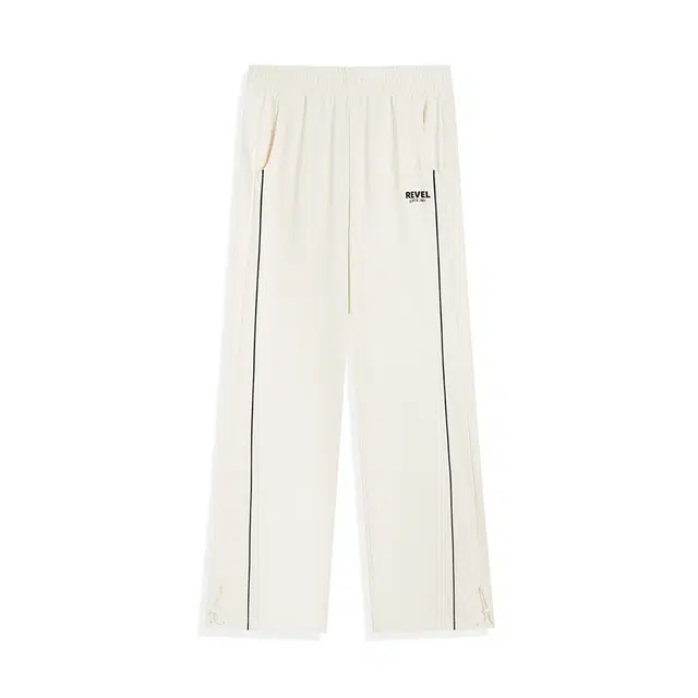 特步 透气宽松舒适休闲时尚百搭运动长裤 女款 明月白