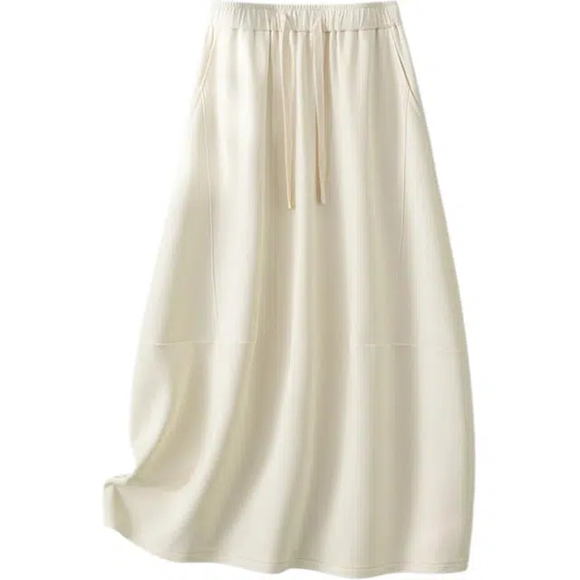 潞优野 中腰中长宽松显瘦半身裙时尚休闲长裙 女款