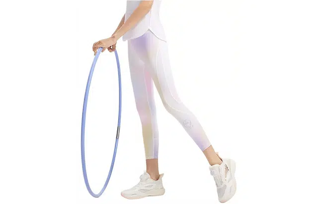 安踏儿童 艺术体操系列 晕染冰丝凉感修身打底裤 儿童款 白桃粉