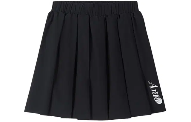 安踏儿童 舒适透气柔软半身裙 儿童款 梦幻黑