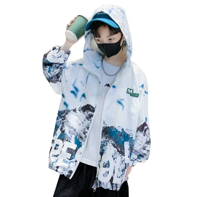 雅鹿夹克 亲肤透气清新个性百搭时髦经典外套 青少年