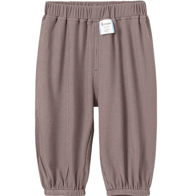 儿童款 童泰 裤子夏季莫代尔宝宝休闲外出防蚊裤束口裤婴幼儿长裤