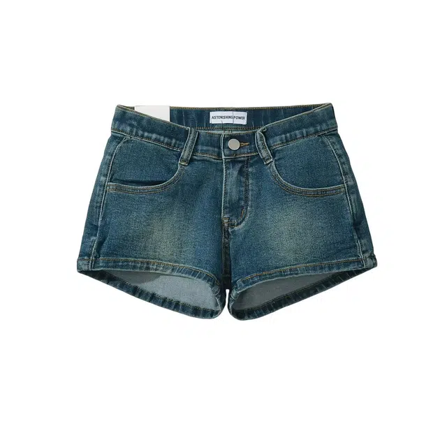 怪力萝莉 自然丰胯低腰女夏季辣妹风宽松直筒热裤女牛仔短裤 女款